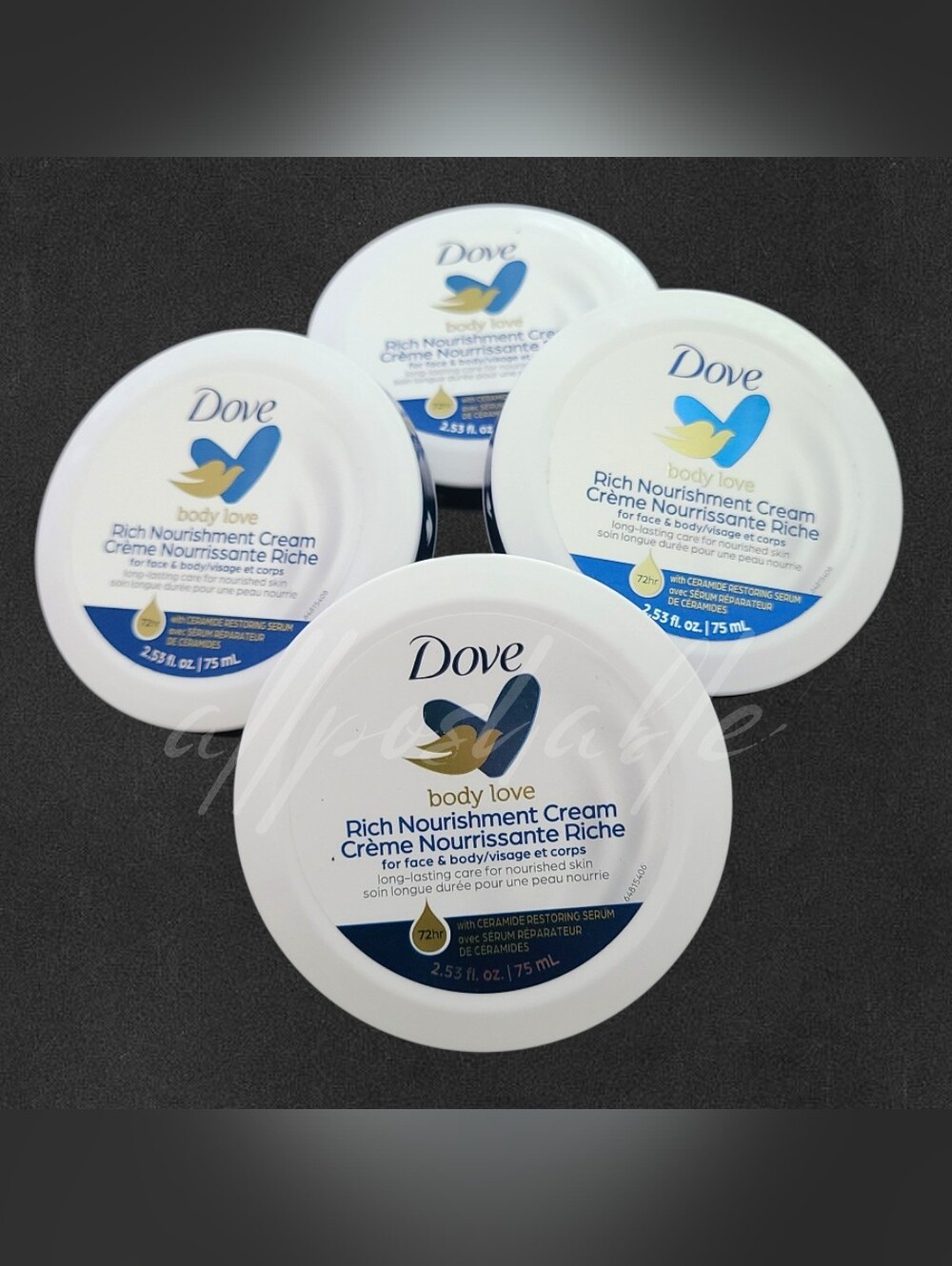 4 Dove Body Love Rich Nourishment Cream
